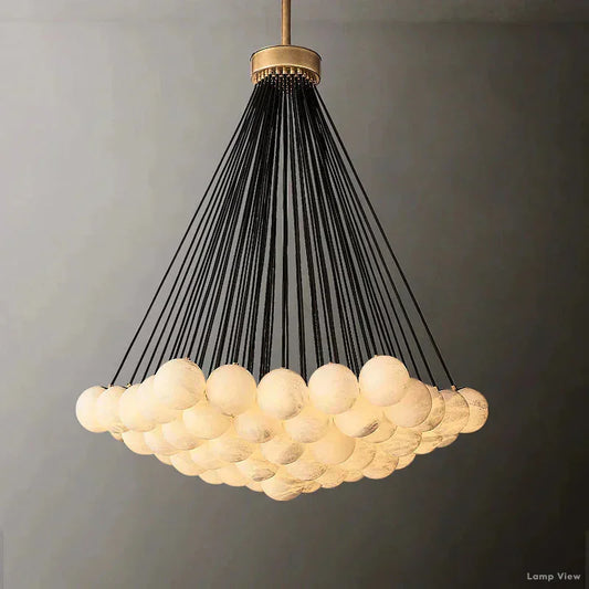 Etoelis Alabaster Bunch Round Chandelier