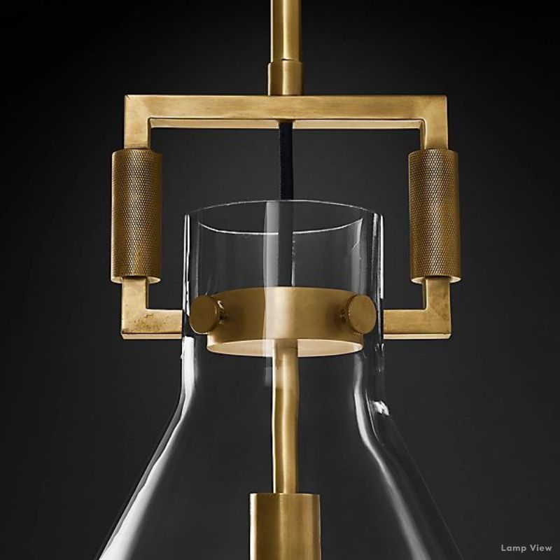 Machinist Glass Funnel Pendant Light