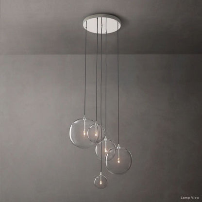 Callene Offset Globe Cluster Chandelier 28"