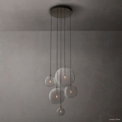 Callene Offset Globe Cluster Chandelier 28"