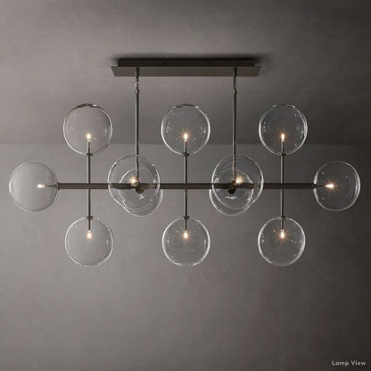 Callene Offset Globe Linear Chandelier 58"