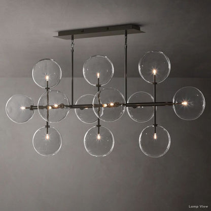 Callene Offset Globe Linear Chandelier 58"