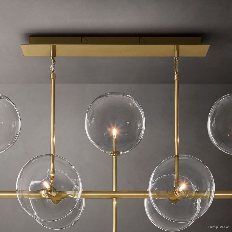 Callene Offset Globe Linear Chandelier 58"