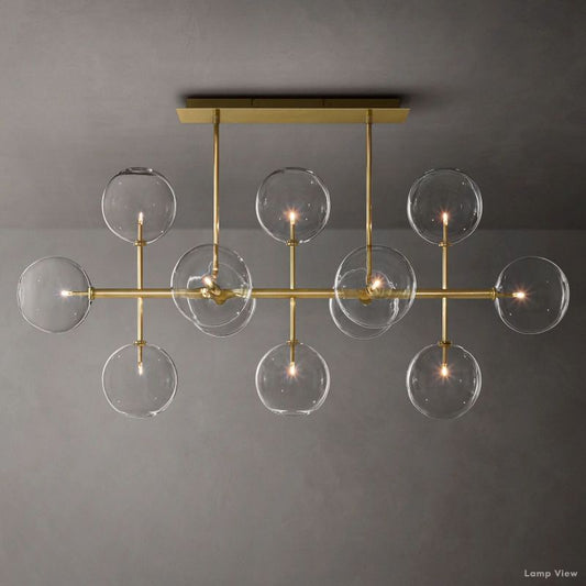 Callene Offset Globe Linear Chandelier 58"
