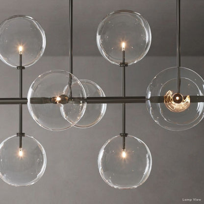 Callene Offset Globe Linear Chandelier 58"