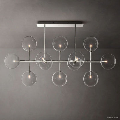 Callene Offset Globe Linear Chandelier 58"