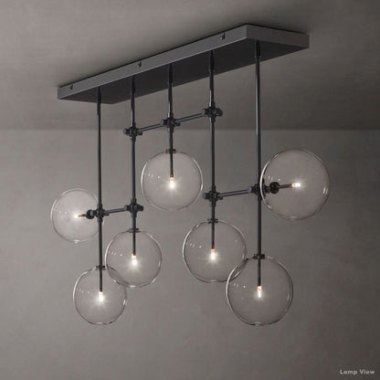 Callene Offset Globe Linear Chandelier 60"