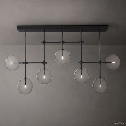 Callene Offset Globe Linear Chandelier 60"