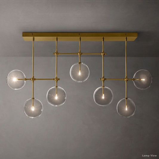 Callene Offset Globe Linear Chandelier 60"