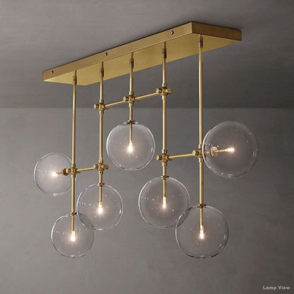 Callene Offset Globe Linear Chandelier 60"