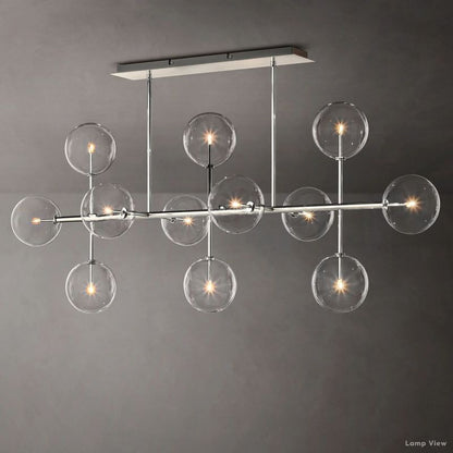 Callene Offset Globe Linear Chandelier 72"