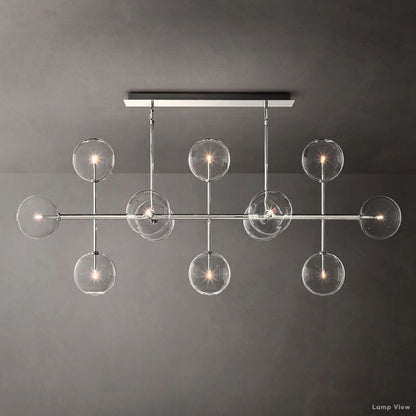 Callene Offset Globe Linear Chandelier 72"