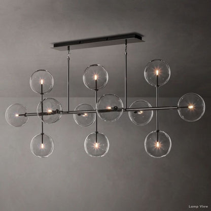Callene Offset Globe Linear Chandelier 72"