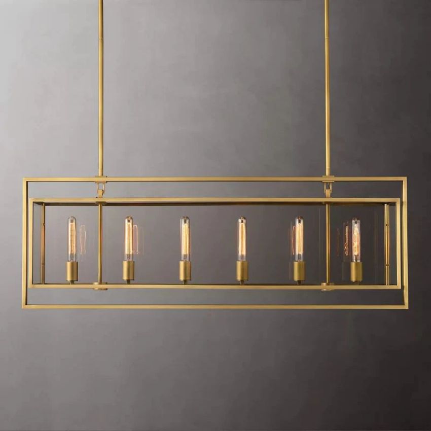 Beckman Rectangular Chandelier 54"