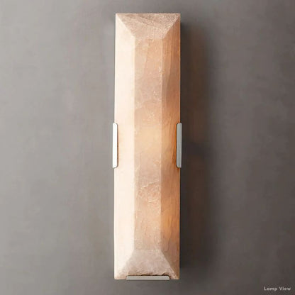 Harlow Mitered Calcite Linear Wall Sconce