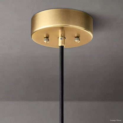 Harlow Mitered Calcite Pendant Light