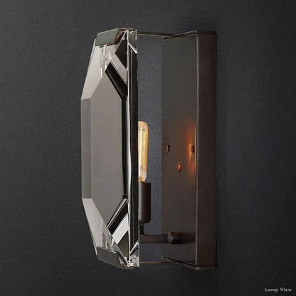 Harlow Mitered Crystal Wall Sconce