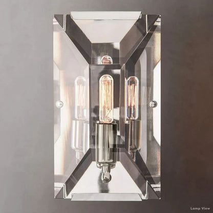 Harlow Mitered Crystal Wall Sconce