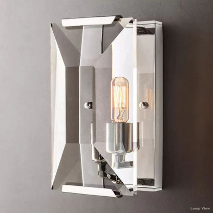 Harlow Mitered Crystal Wall Sconce