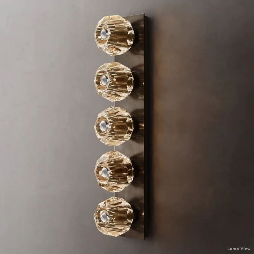 Boule Spherical Cristal Linear Wall Sconce