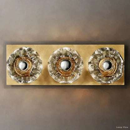 Boule Spherical Cristal Linear Wall Sconce