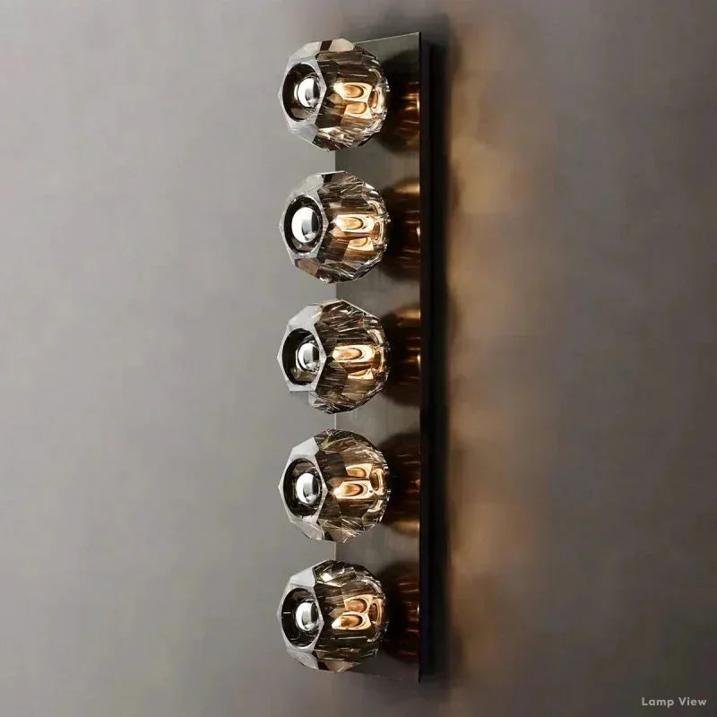 Boule Spherical Cristal Linear Wall Sconce