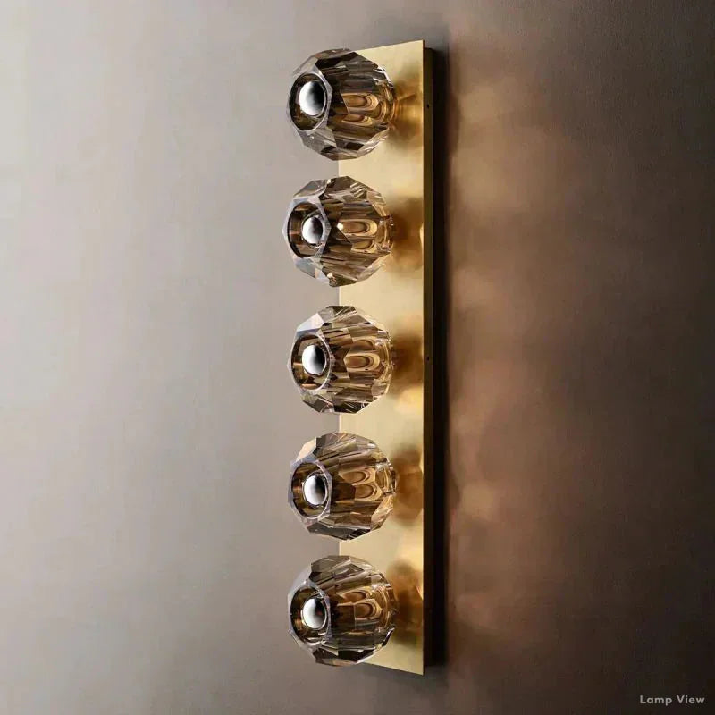 Boule Spherical Cristal Linear Wall Sconce