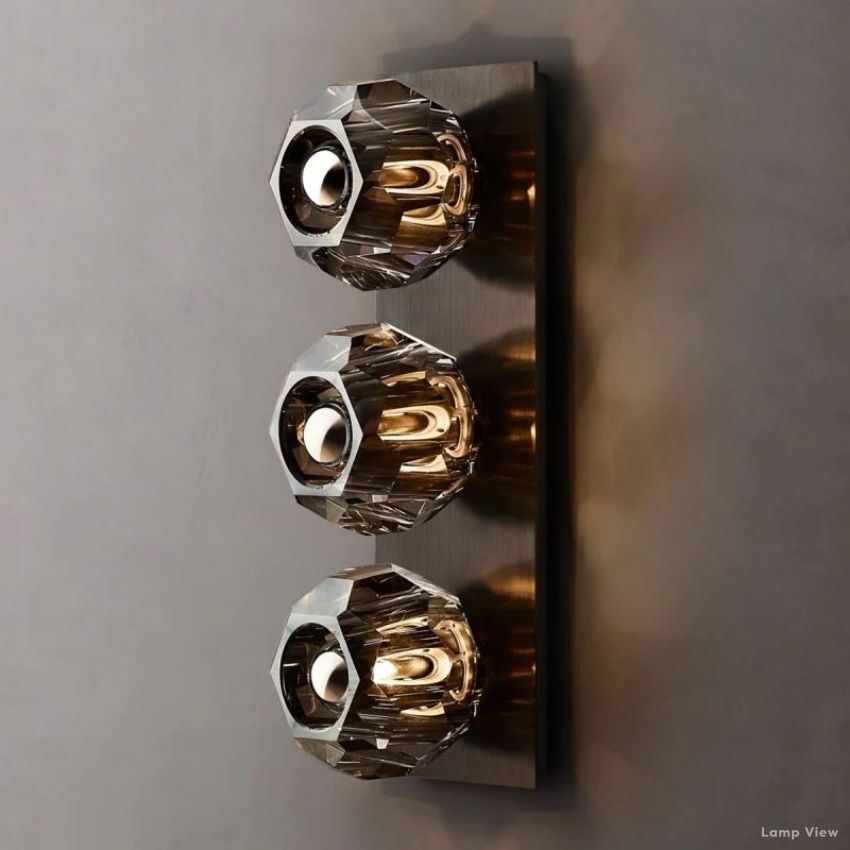 Boule Spherical Cristal Linear Wall Sconce