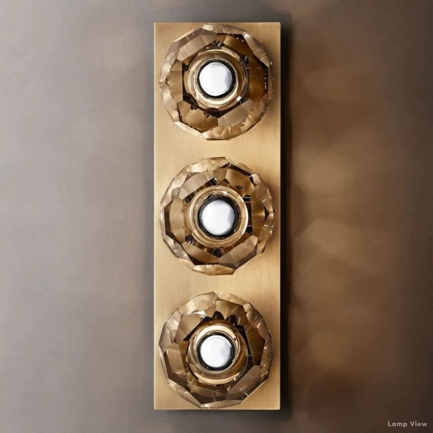 Boule Spherical Cristal Linear Wall Sconce