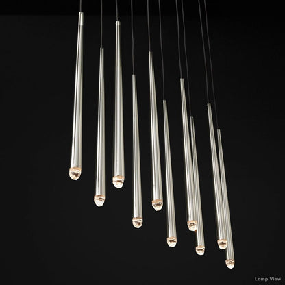 Aquitaine Conical Form Linear Chandelier 60"
