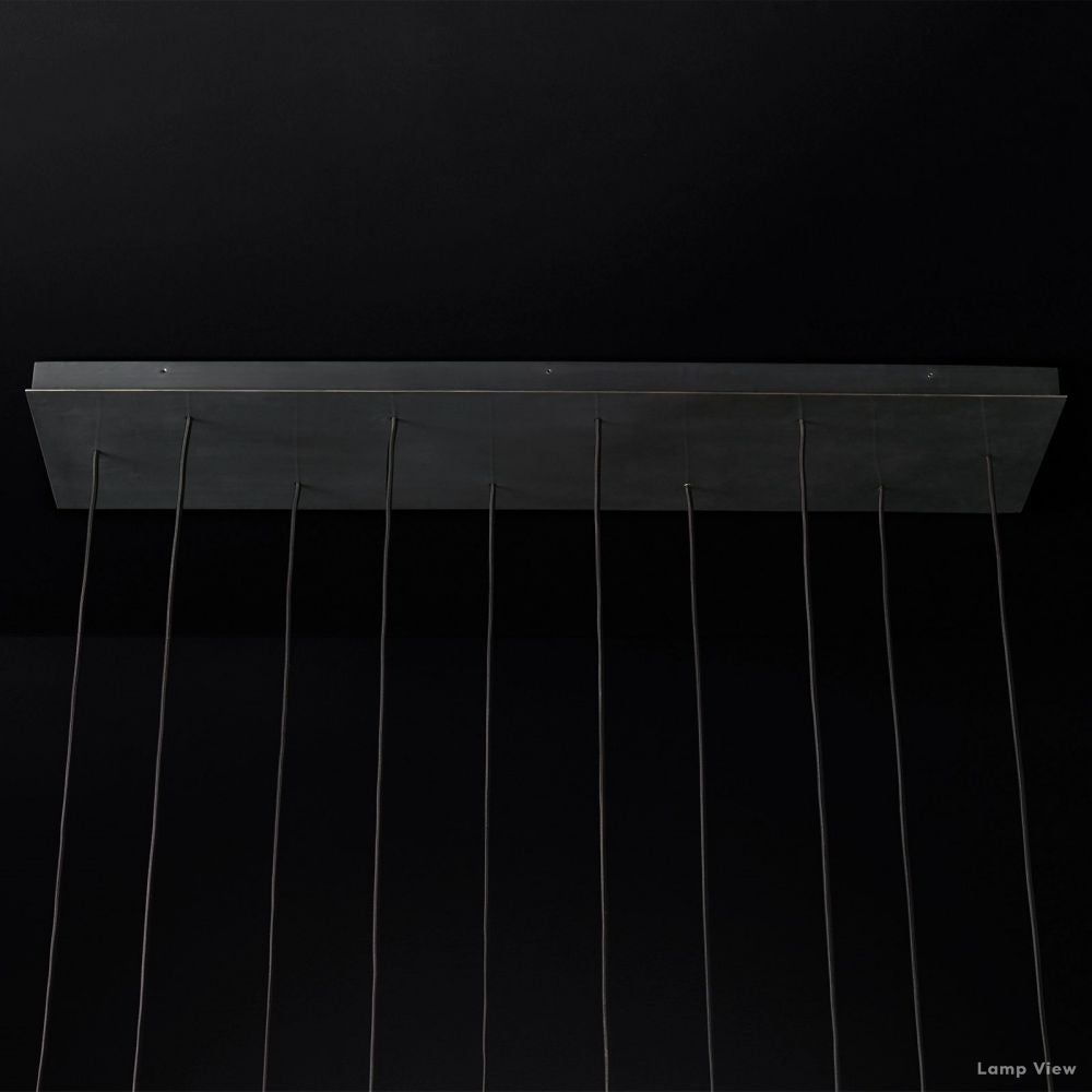 Aquitaine Conical Form Linear Chandelier 60"