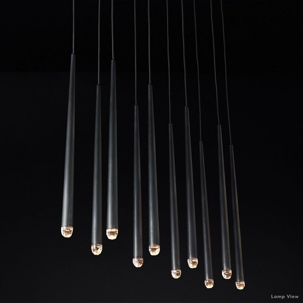 Aquitaine Conical Form Linear Chandelier 60"