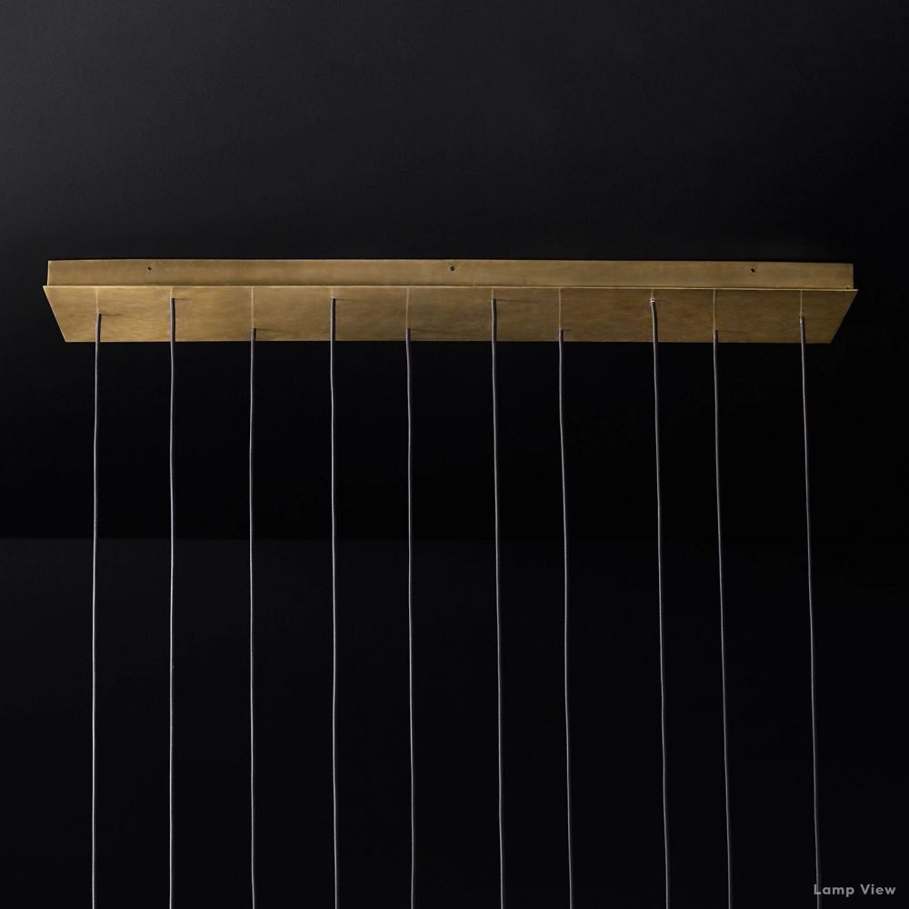 Aquitaine Conical Form Linear Chandelier 72"