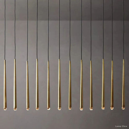 Aquitaine Conical Form Linear Chandelier 60"