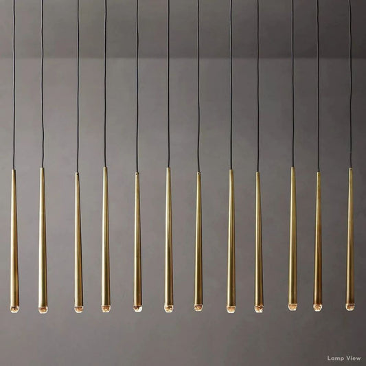 Aquitaine Conical Form Linear Chandelier 60"