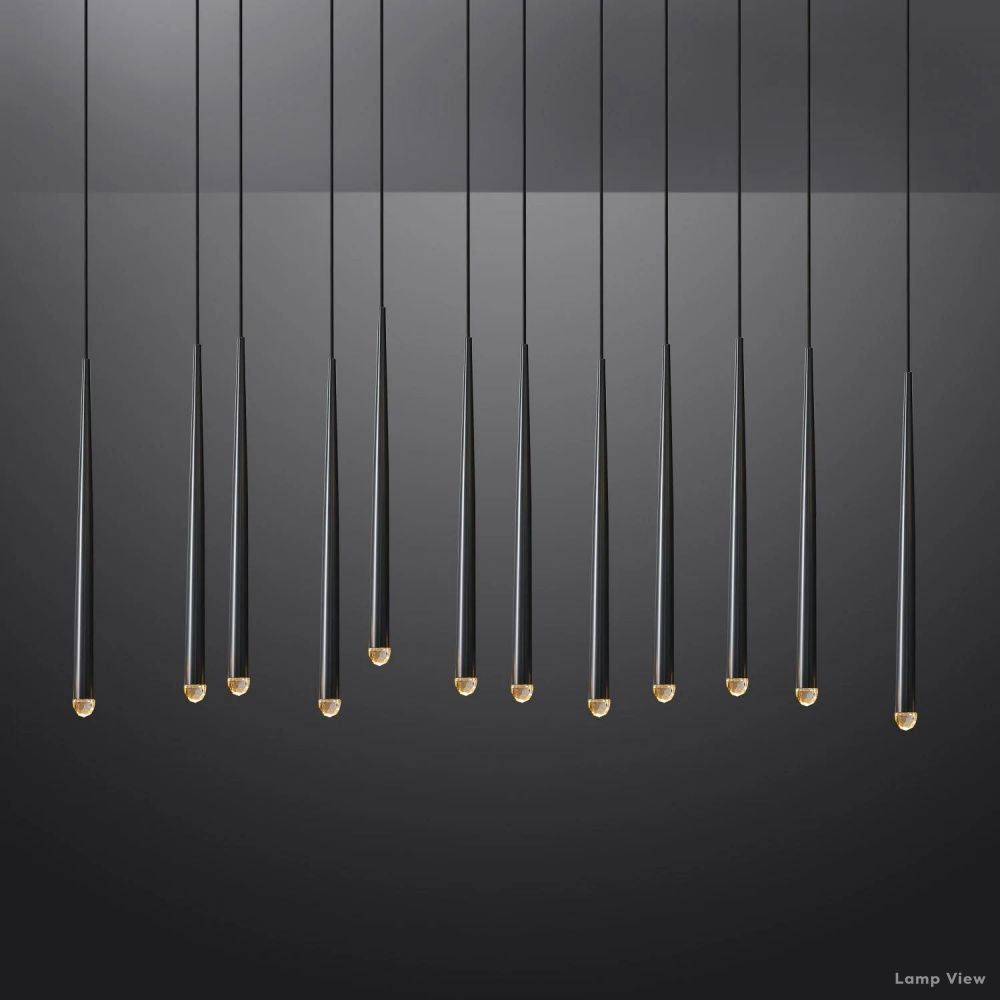 Aquitaine Conical Form Linear Chandelier 60"
