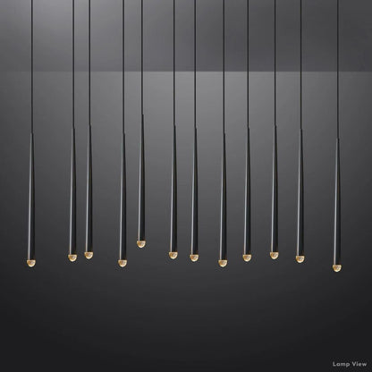 Aquitaine Conical Form Linear Chandelier 60"