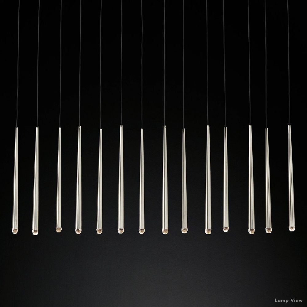 Aquitaine Conical Form Linear Chandelier 72"