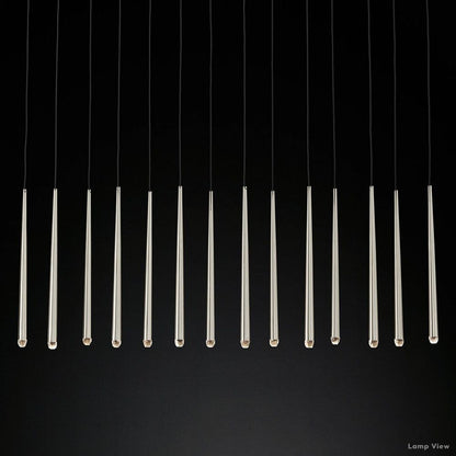 Aquitaine Conical Form Linear Chandelier 72"