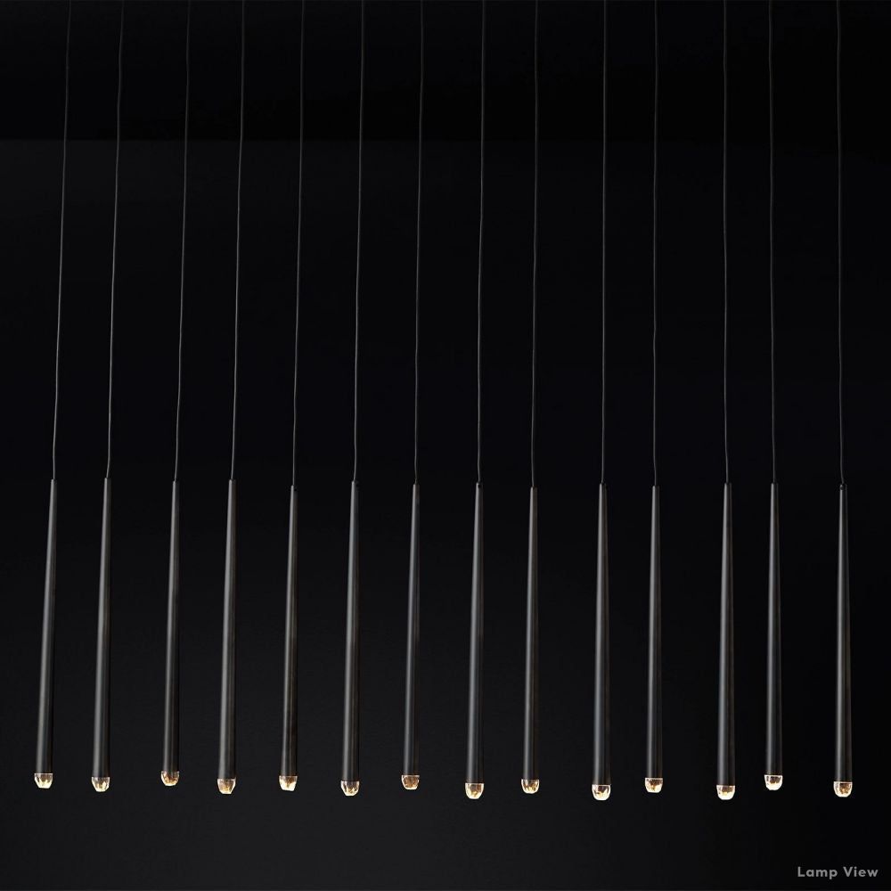 Aquitaine Conical Form Linear Chandelier 72"
