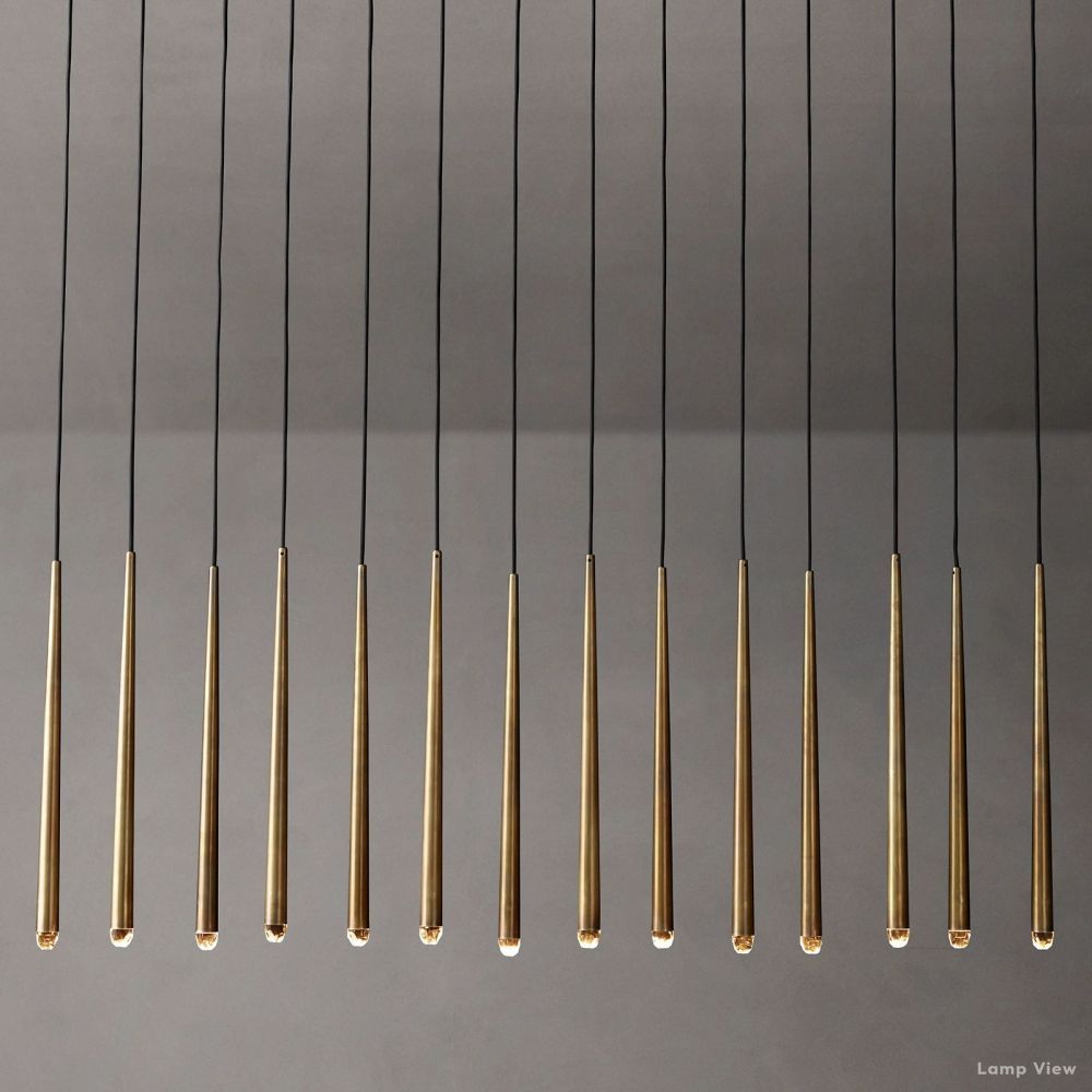 Aquitaine Conical Form Linear Chandelier 72"