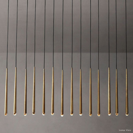 Aquitaine Conical Form Linear Chandelier 72"