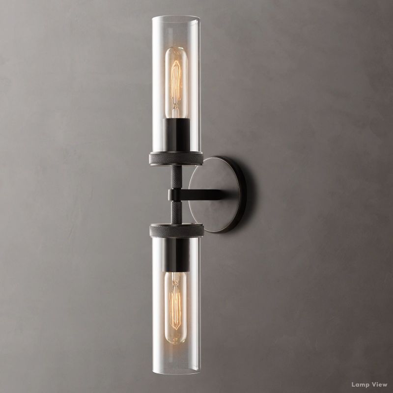 Lambert Cylindrical Shade Double Wall Sconce
