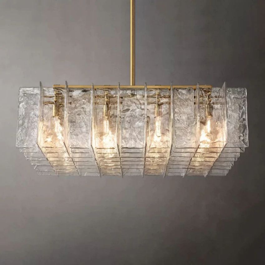 Lattice Square Chandelier 49"