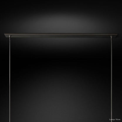 Ravelle Clear Glass Linear Chandelier 59"
