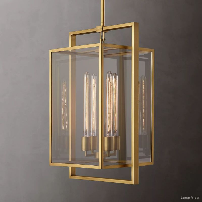 Beckman Grid Glass Pendant Light