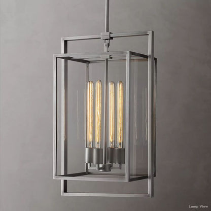 Beckman Grid Glass Pendant Light