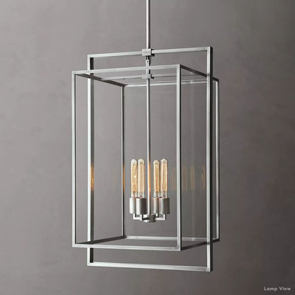 Beckman Grid Glass Pendant Light