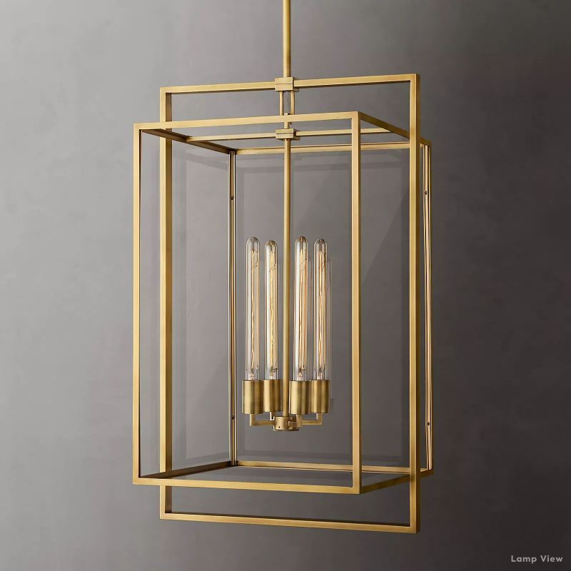Beckman Grid Glass Pendant Light