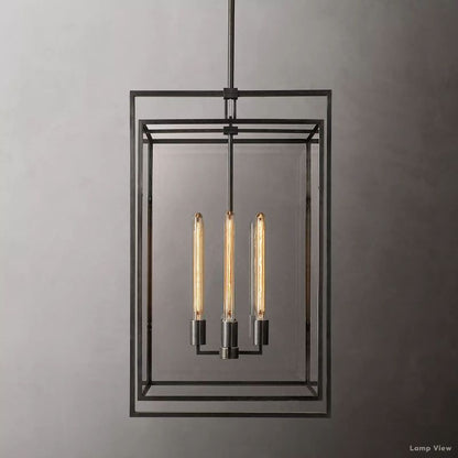 Beckman Grid Glass Pendant Light